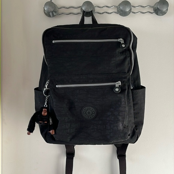 Kipling Handbags - Kipling Caity Black Laptop Square Backpack